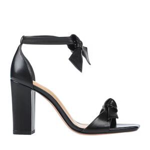 Alexandre Birman Clarita Black Leather Sandals High Heels Wrap Ankle Tie 38 US 8